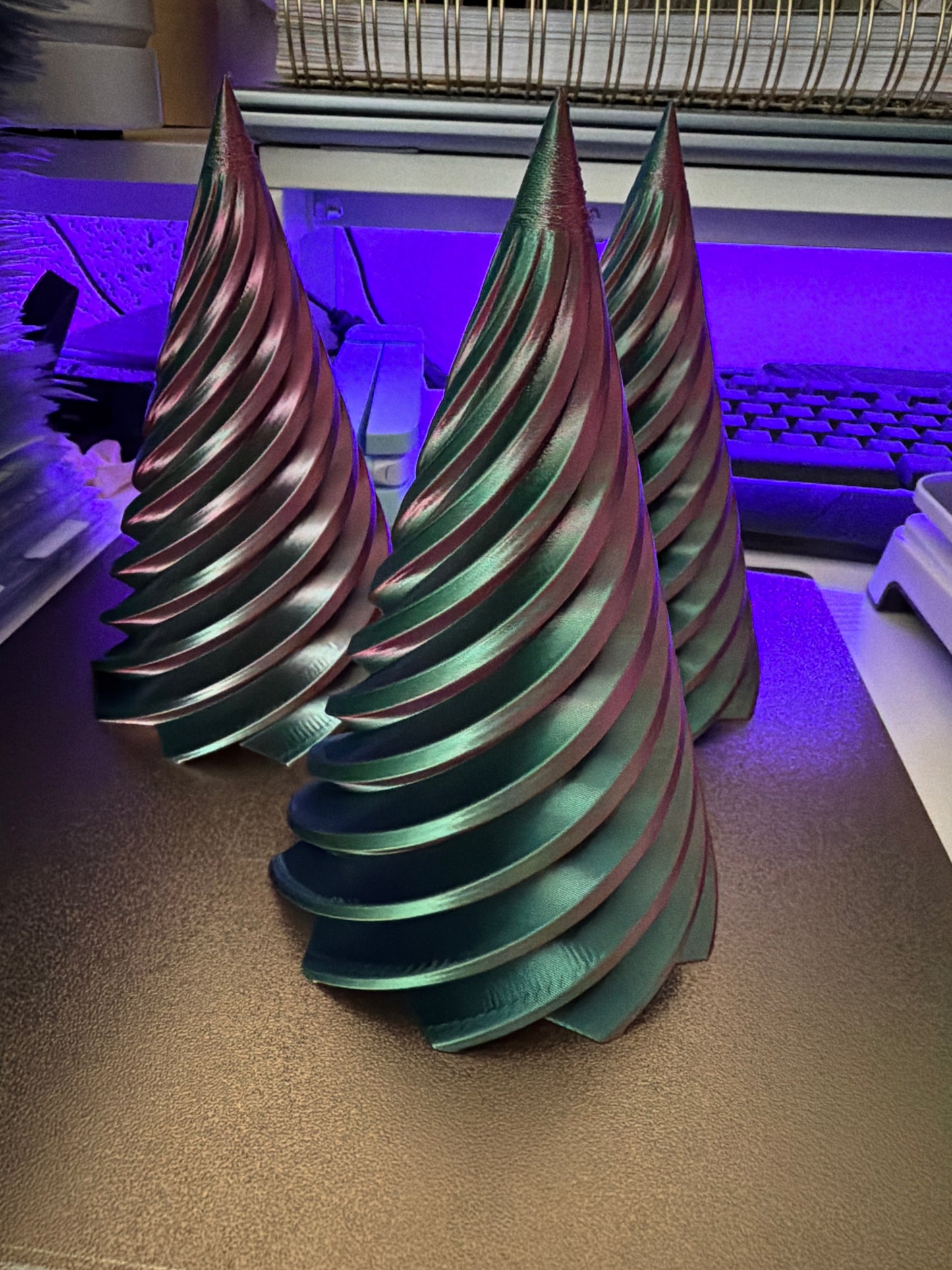 Tealight Christmas tree set of 3