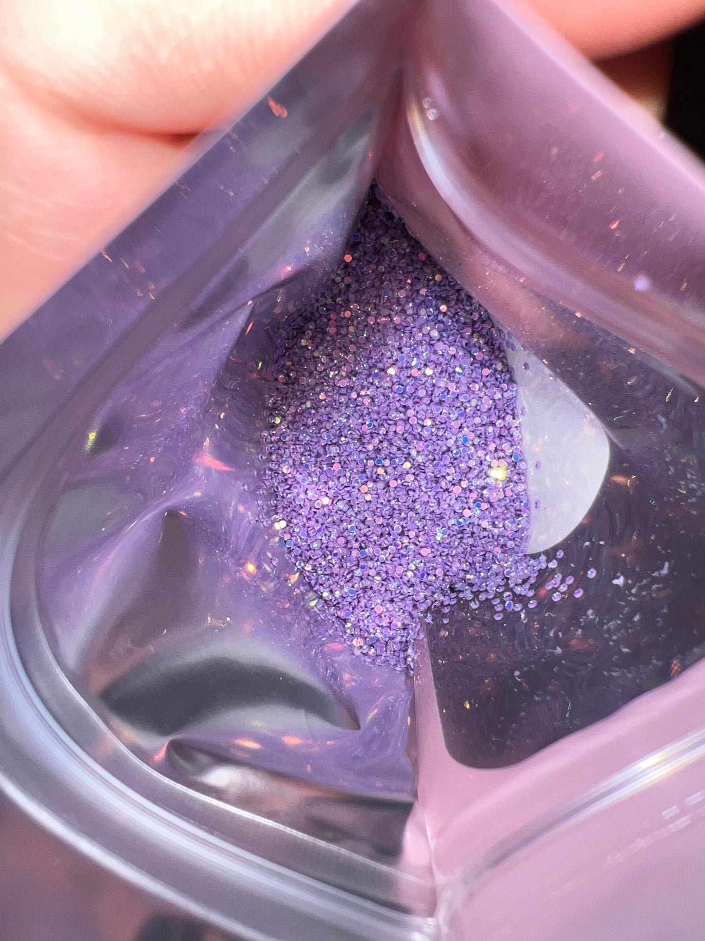 Purple SM circle Glitter