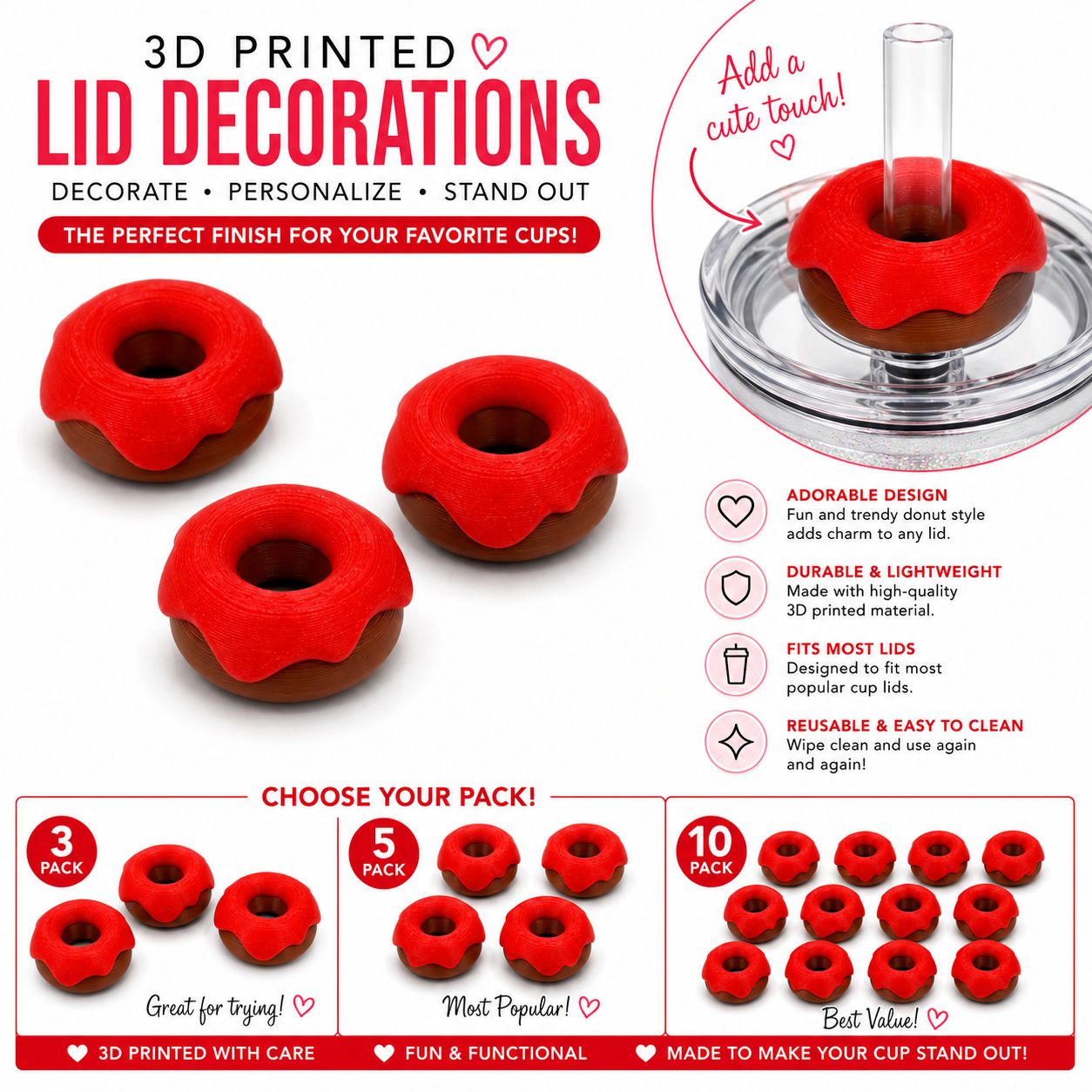 Donut Lid Toppers