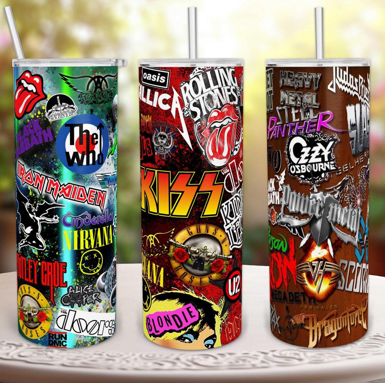 20oz Metal Band Tumblers