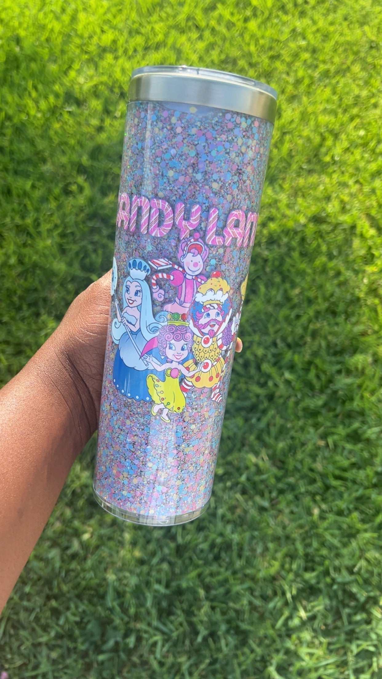 glitter tumbler