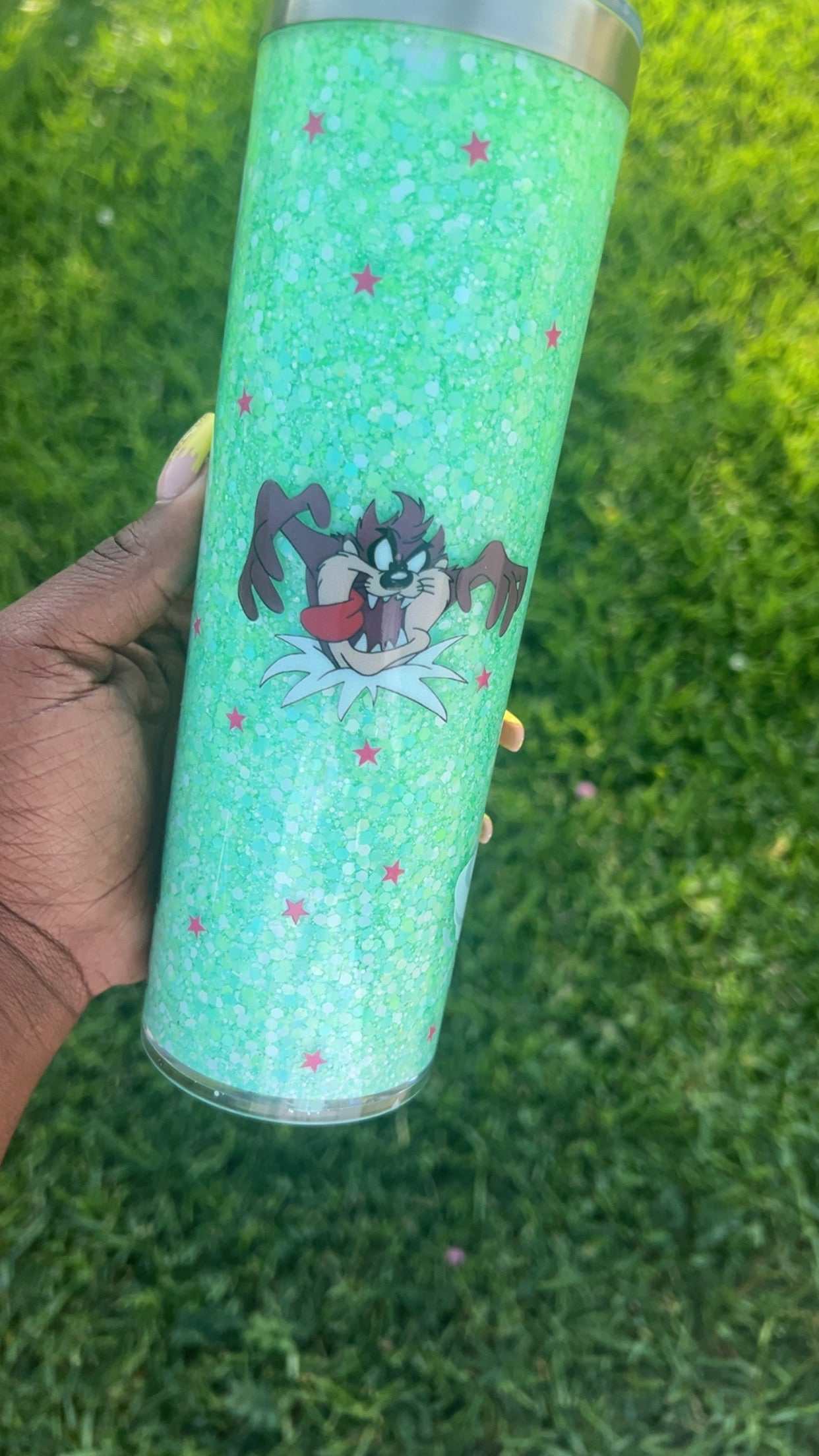 glitter tumbler
