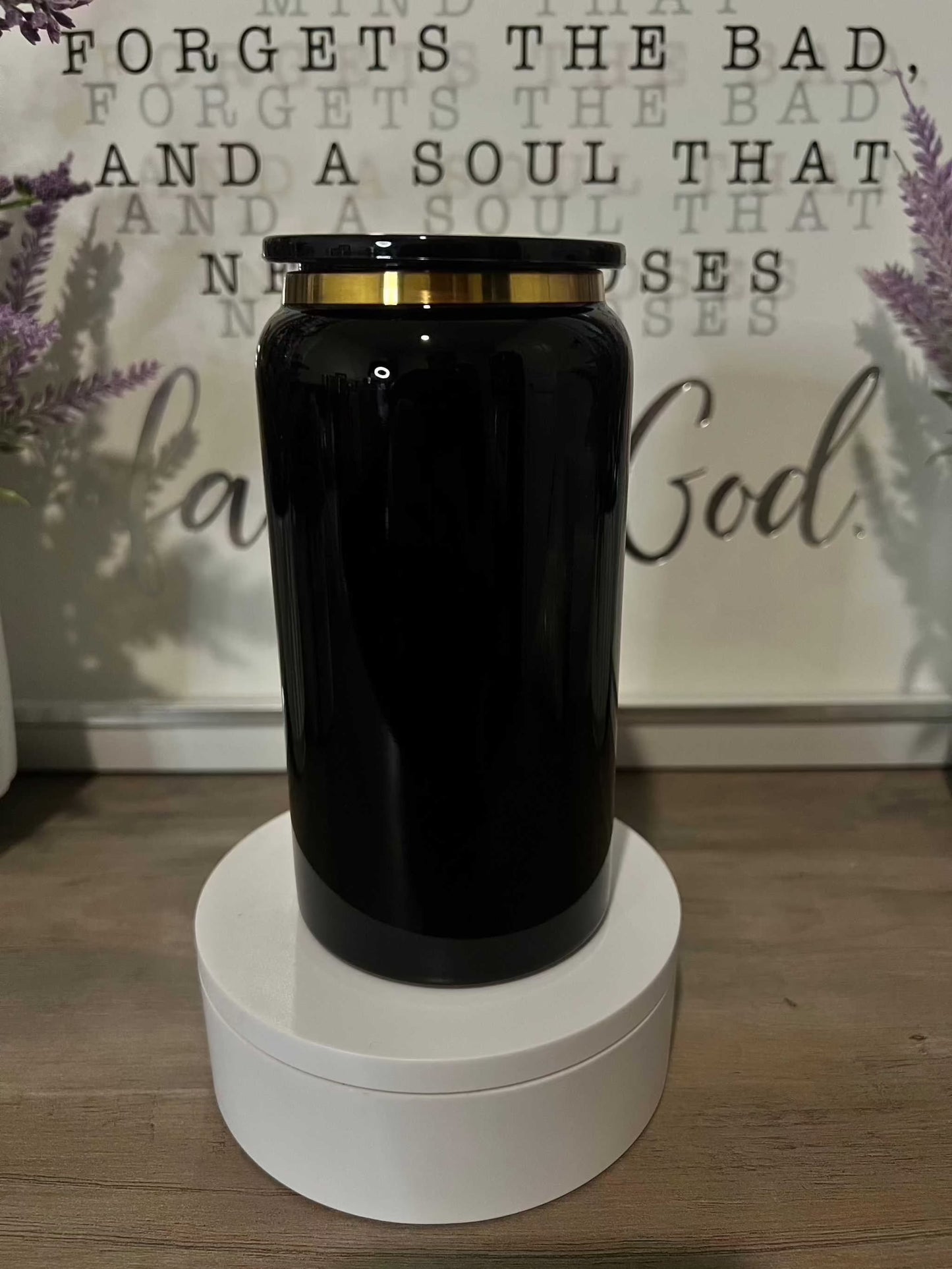 16oz Glossy Stainless Steel Tumbler