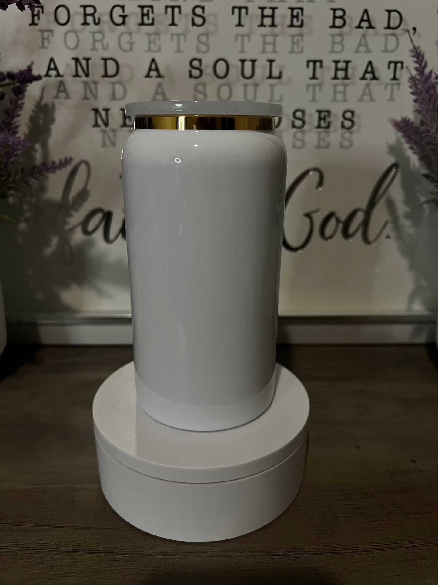 16oz Glossy Stainless Steel Tumbler