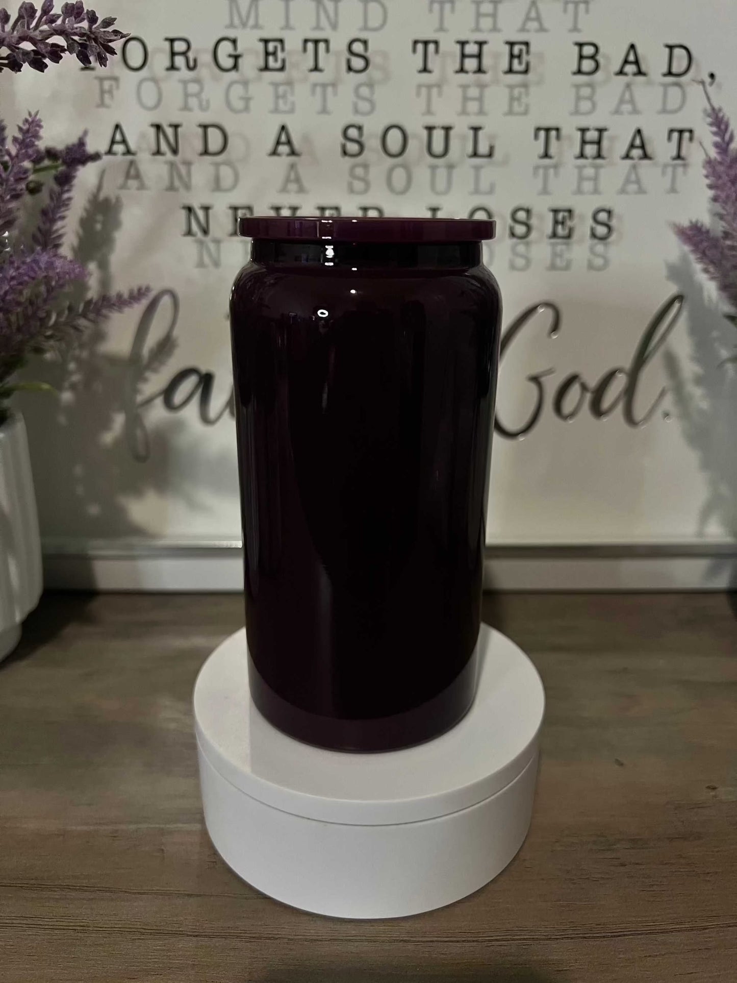 16oz Glossy Stainless Steel Tumbler