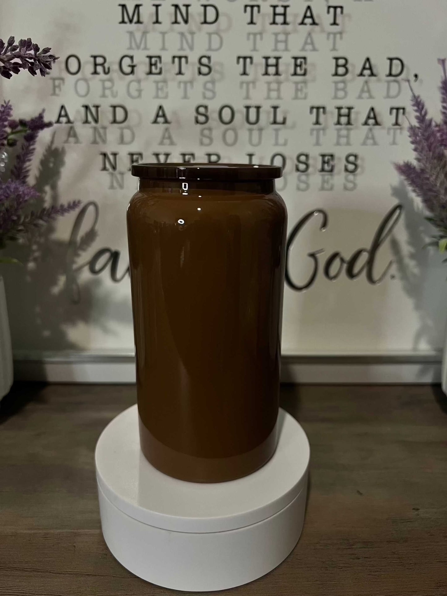 16oz Glossy Stainless Steel Tumbler