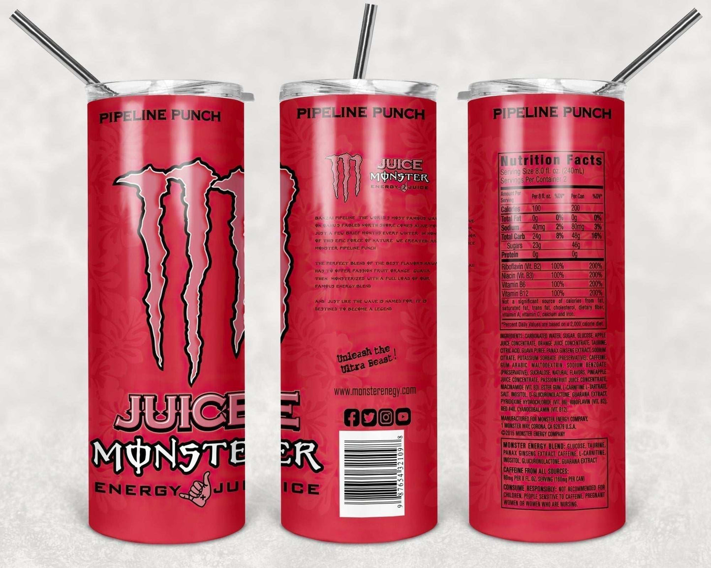 soda energy drink tumblers
