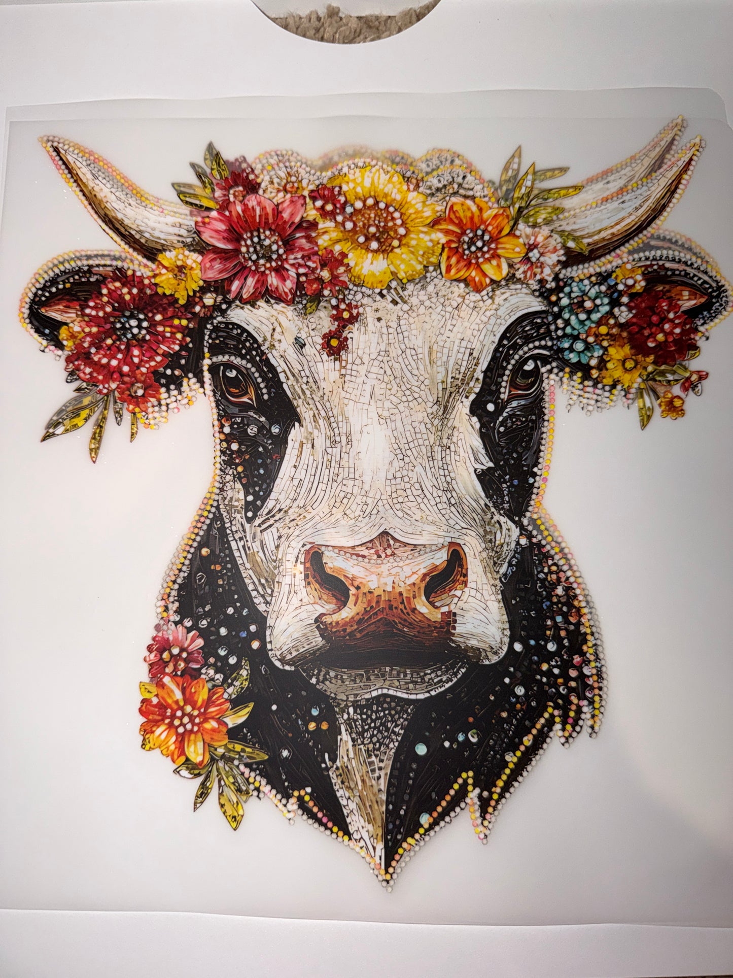 Rhinestone cow
