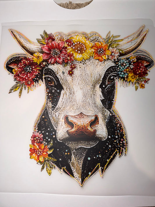 Rhinestone cow