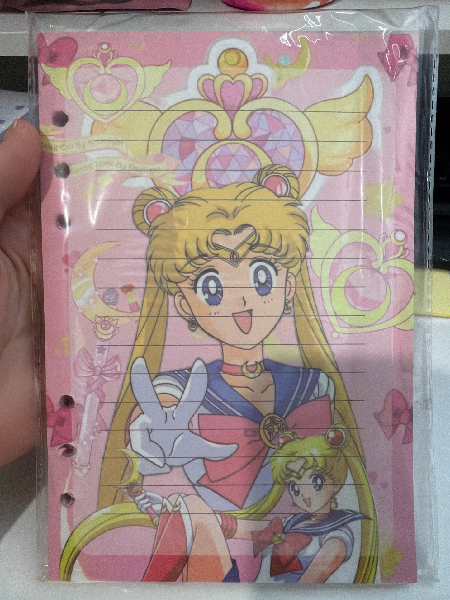 A5 sailormoon binder paper
