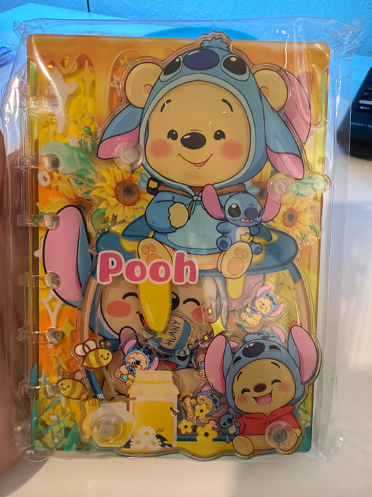 A6 pooh #2 shaker notebook