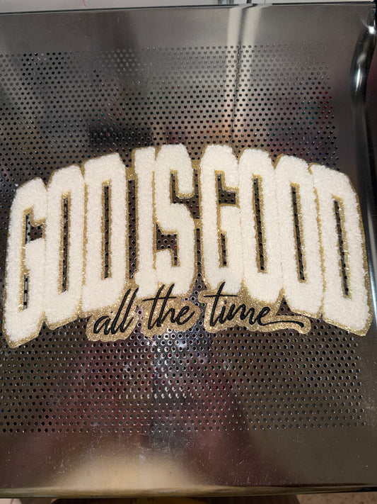 God is good patch (white)