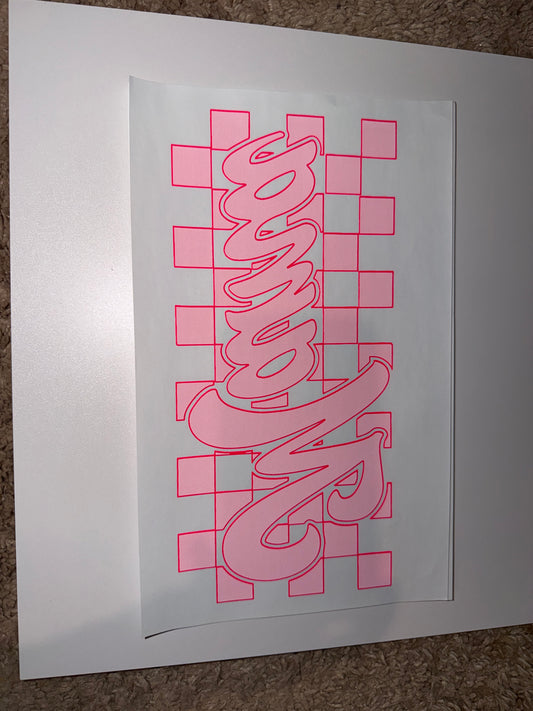 Neon pink mama