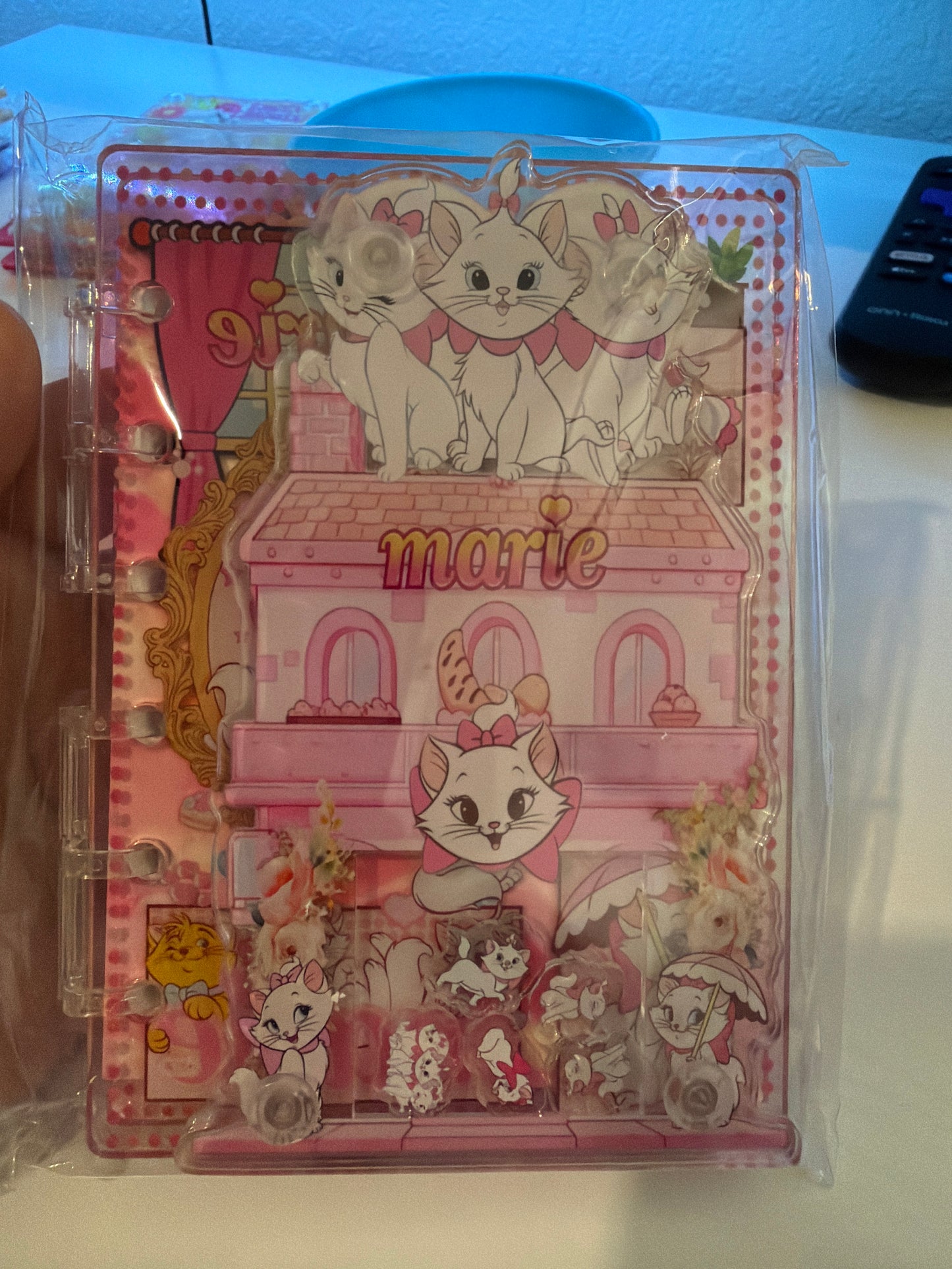 A6 marie cat shaker notebook