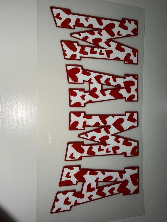 Red hearts mama