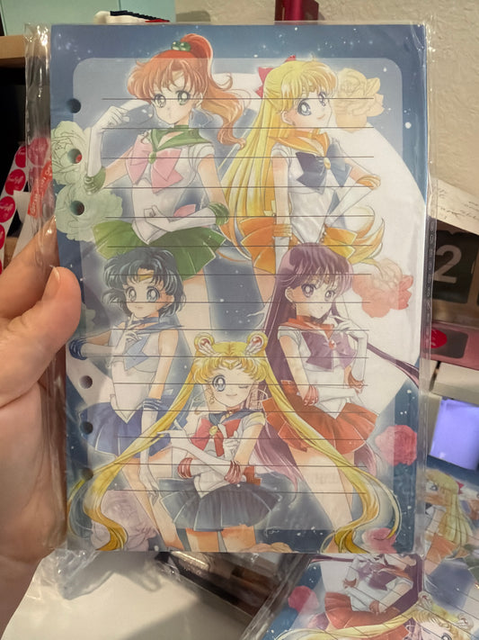 A5 sailormoon binder paper 2