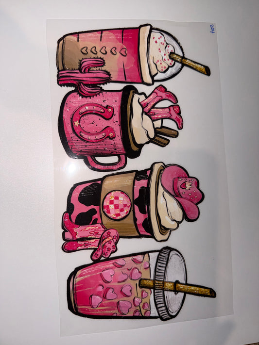 Western cups pink