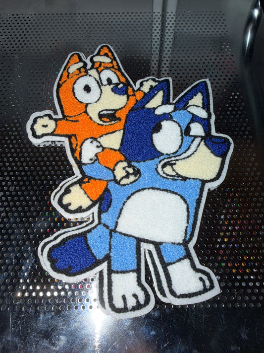 Blue/gold dog patch