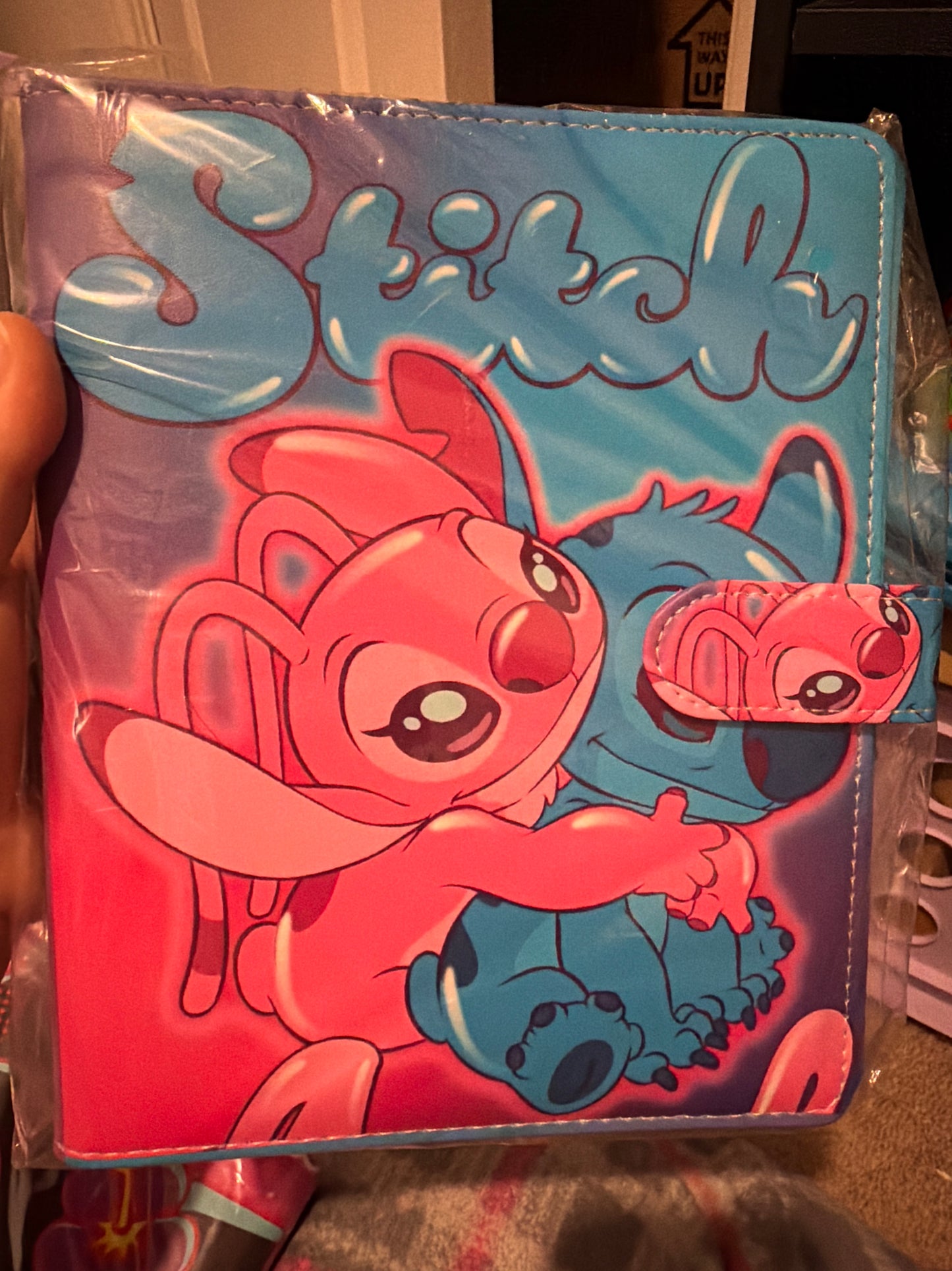 Blue alien A5 binder