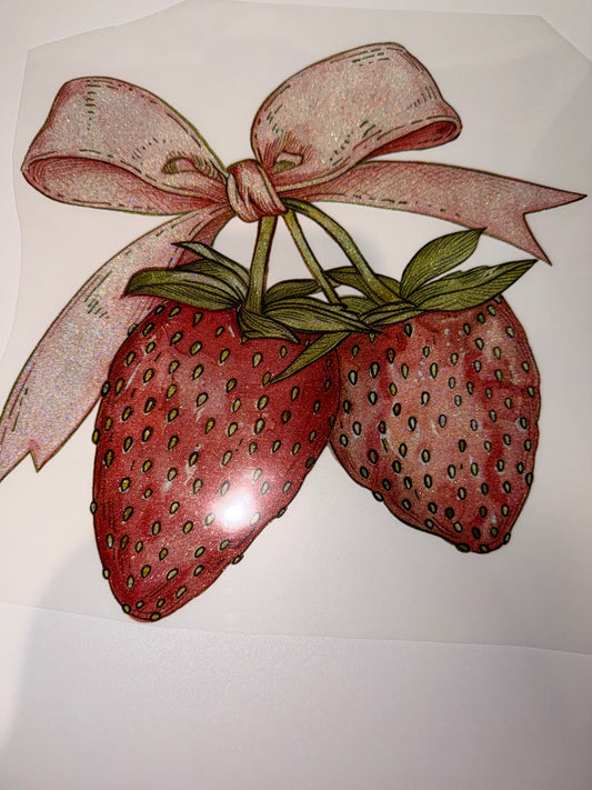 Strawberry croquette bow