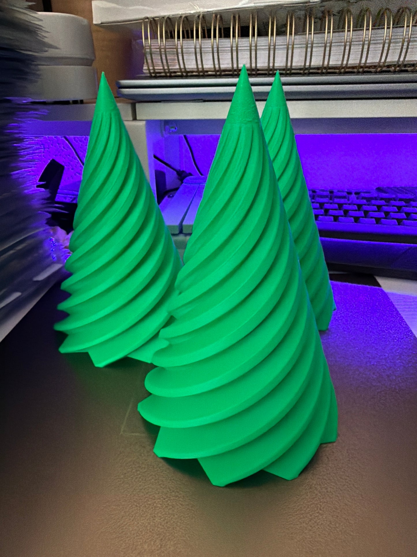 Tealight Christmas tree set of 3