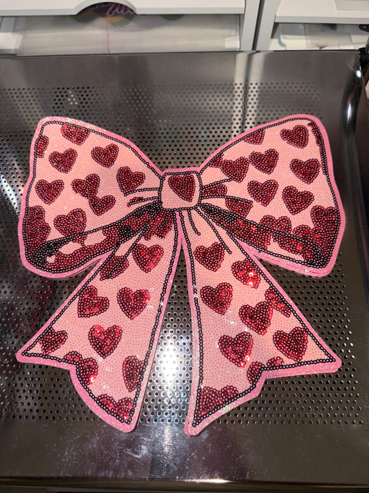 Heart bow patch #2