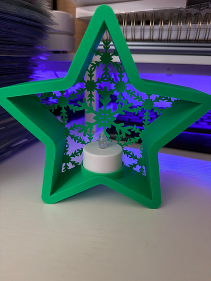 Christmas decor starlight w/tealight