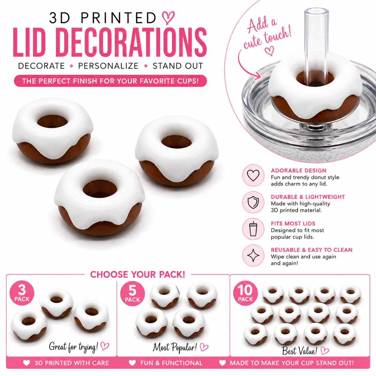 Donut Lid Toppers