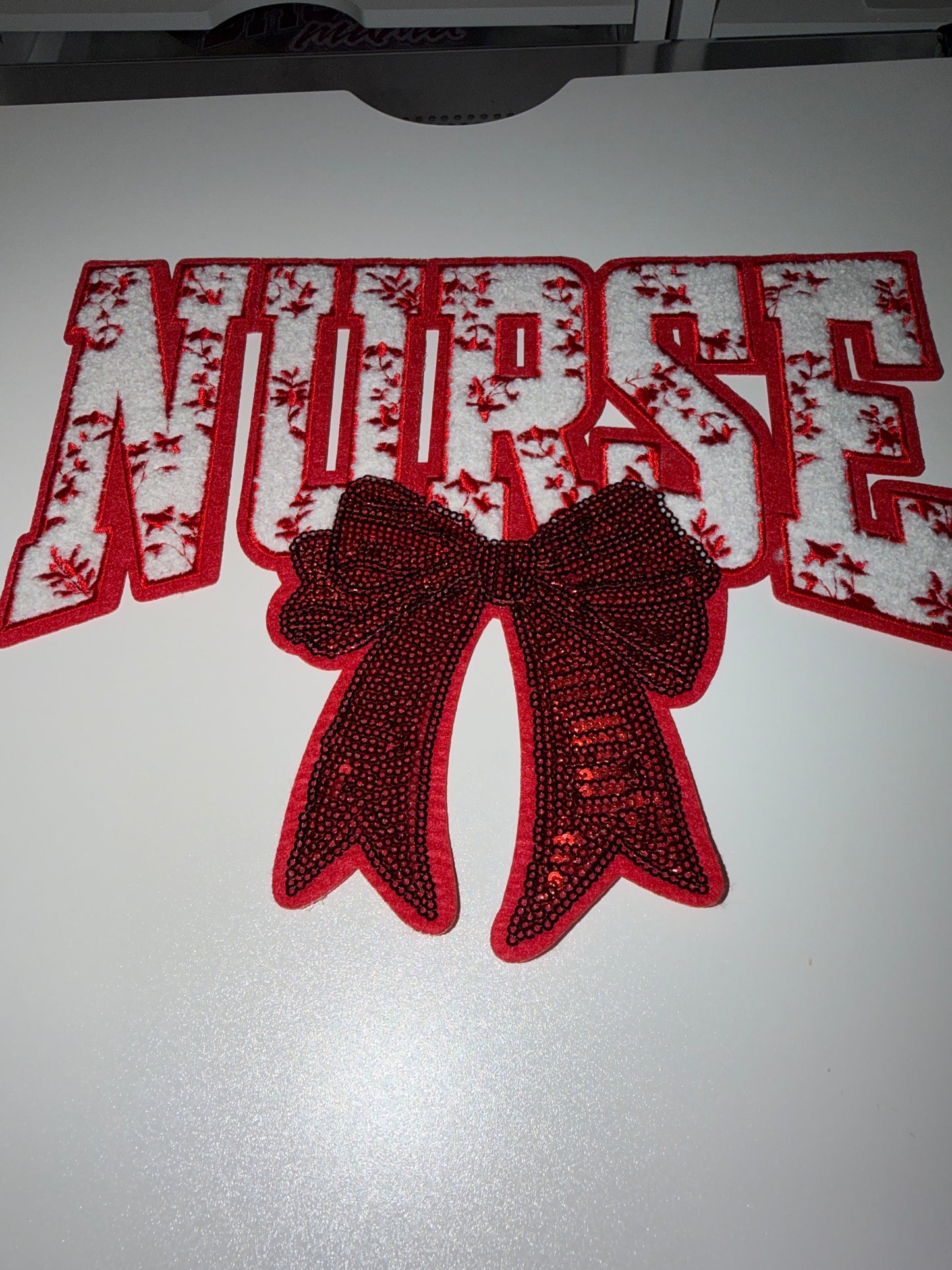 Red nurse patch