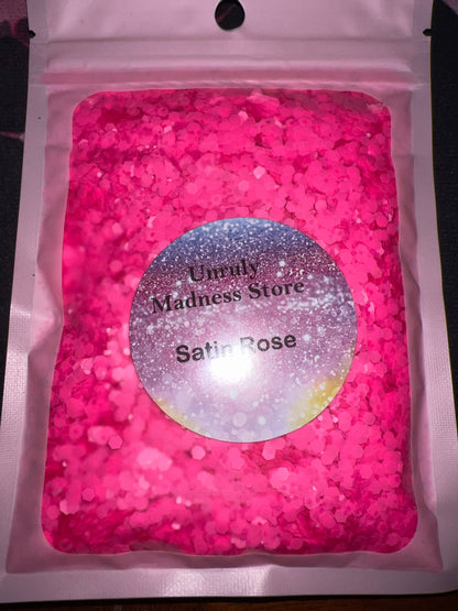 Satin Rose Glitter