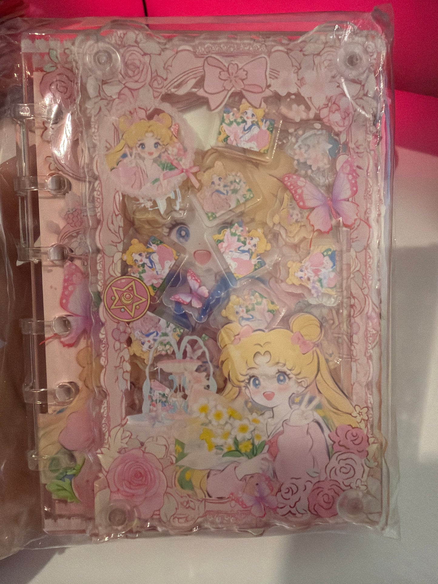 A6 sailormoon shaker notebook