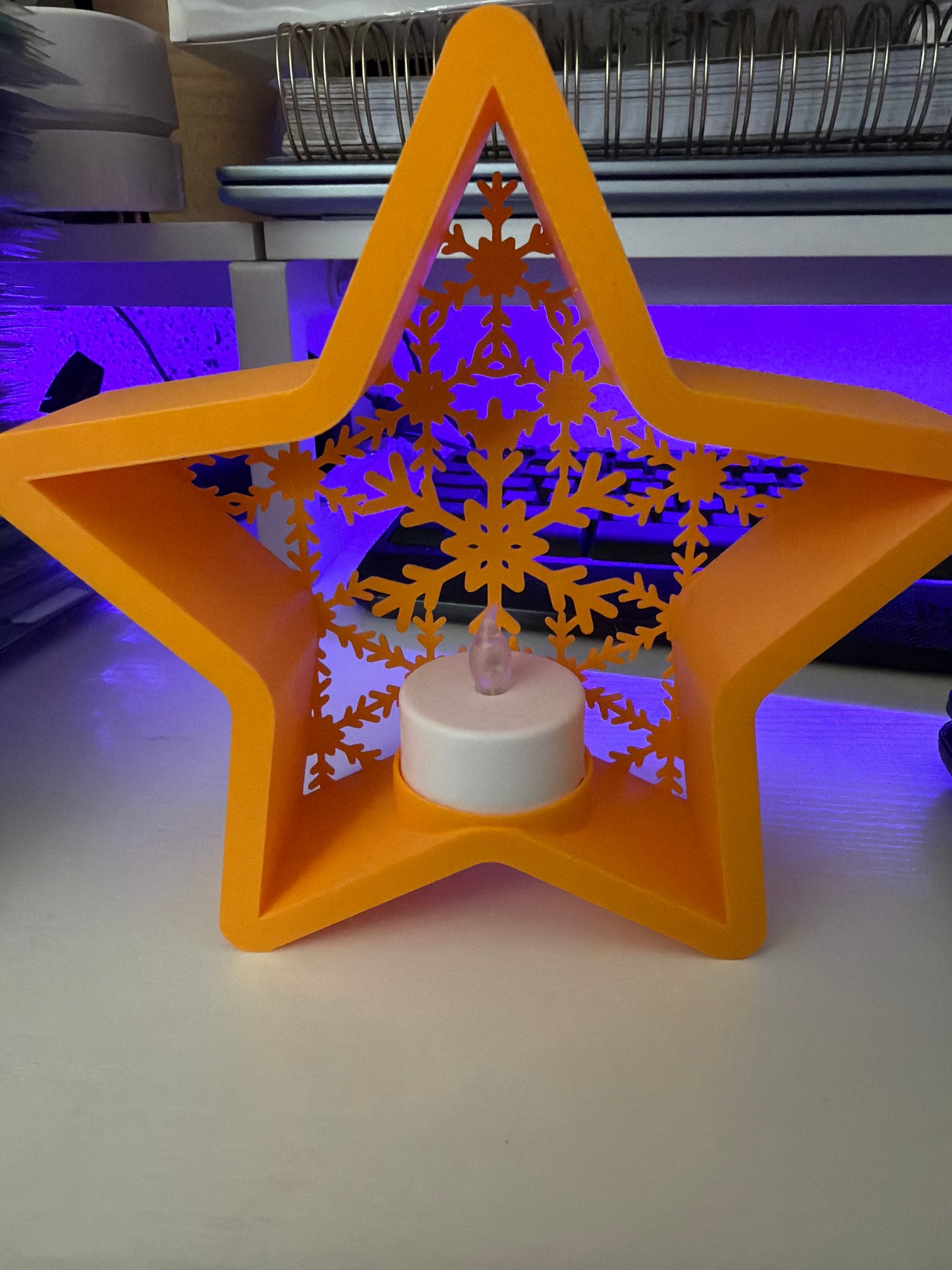 Christmas decor starlight w/tealight