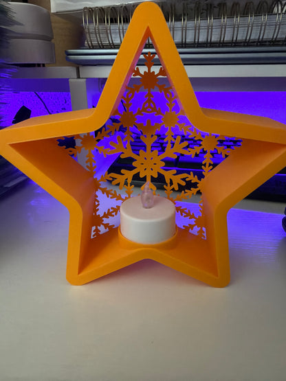 Christmas decor starlight w/tealight