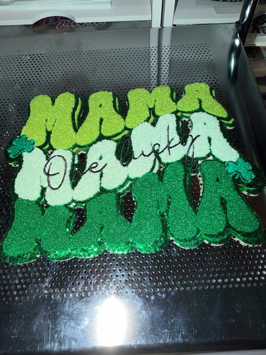 One lucky mama patch