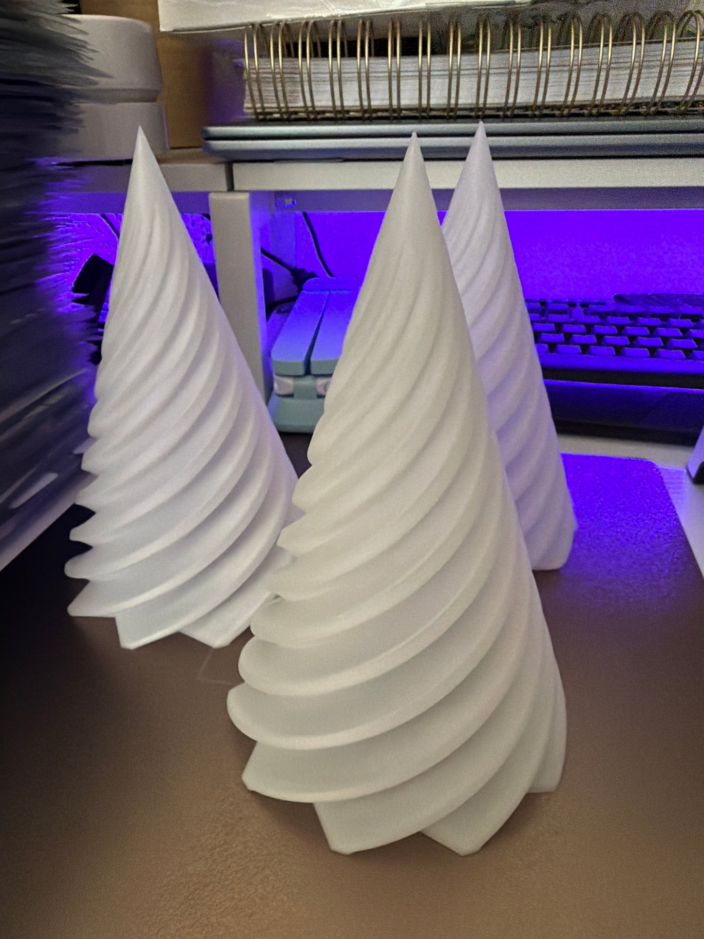 Tealight Christmas tree set of 3