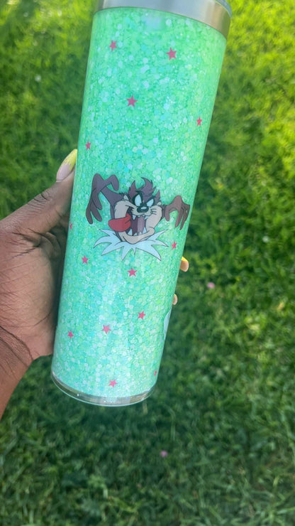glitter tumbler