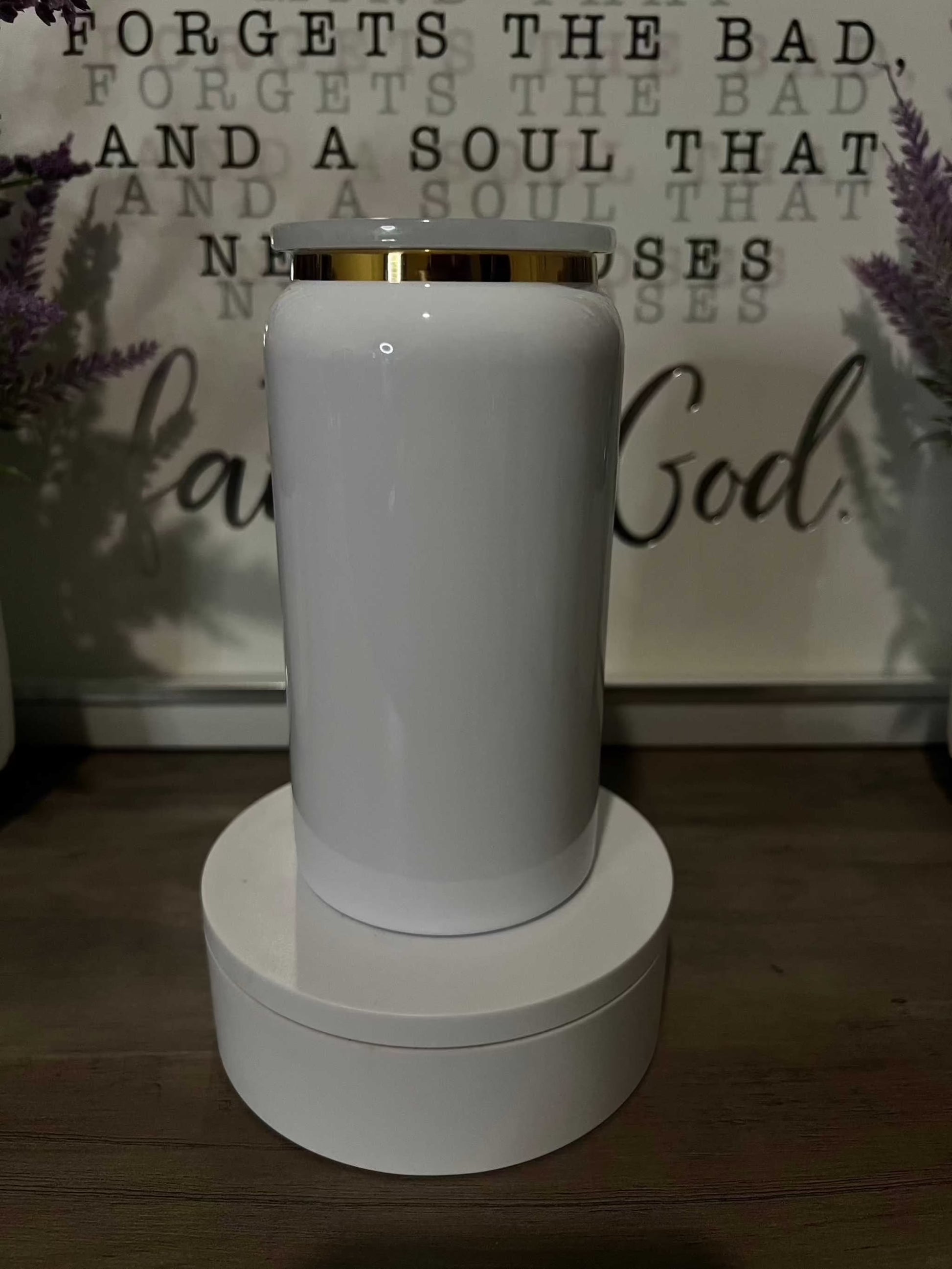 16oz Glossy Stainless Steel Tumbler