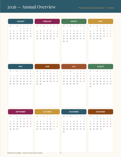 2026 Digital Planner (Faith 50 page Digital download)