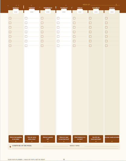 2026 Digital Planner (Faith 50 page Digital download)
