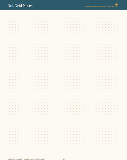 2026 Digital Planner (Faith 50 page Digital download)