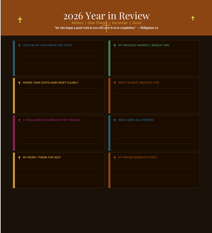 2026 Digital Planner (Faith 50 page Digital download)