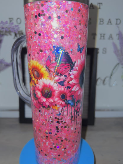 glitter tumbler