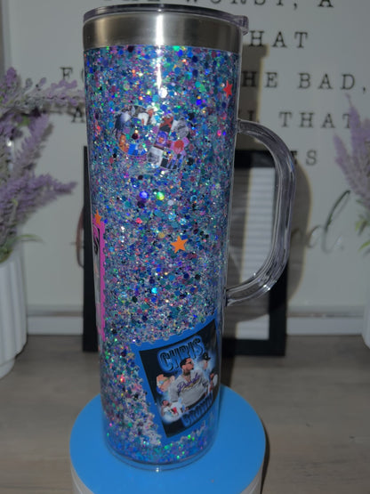 glitter tumbler