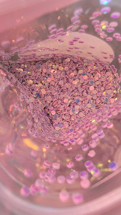 Purple Circle Glitter